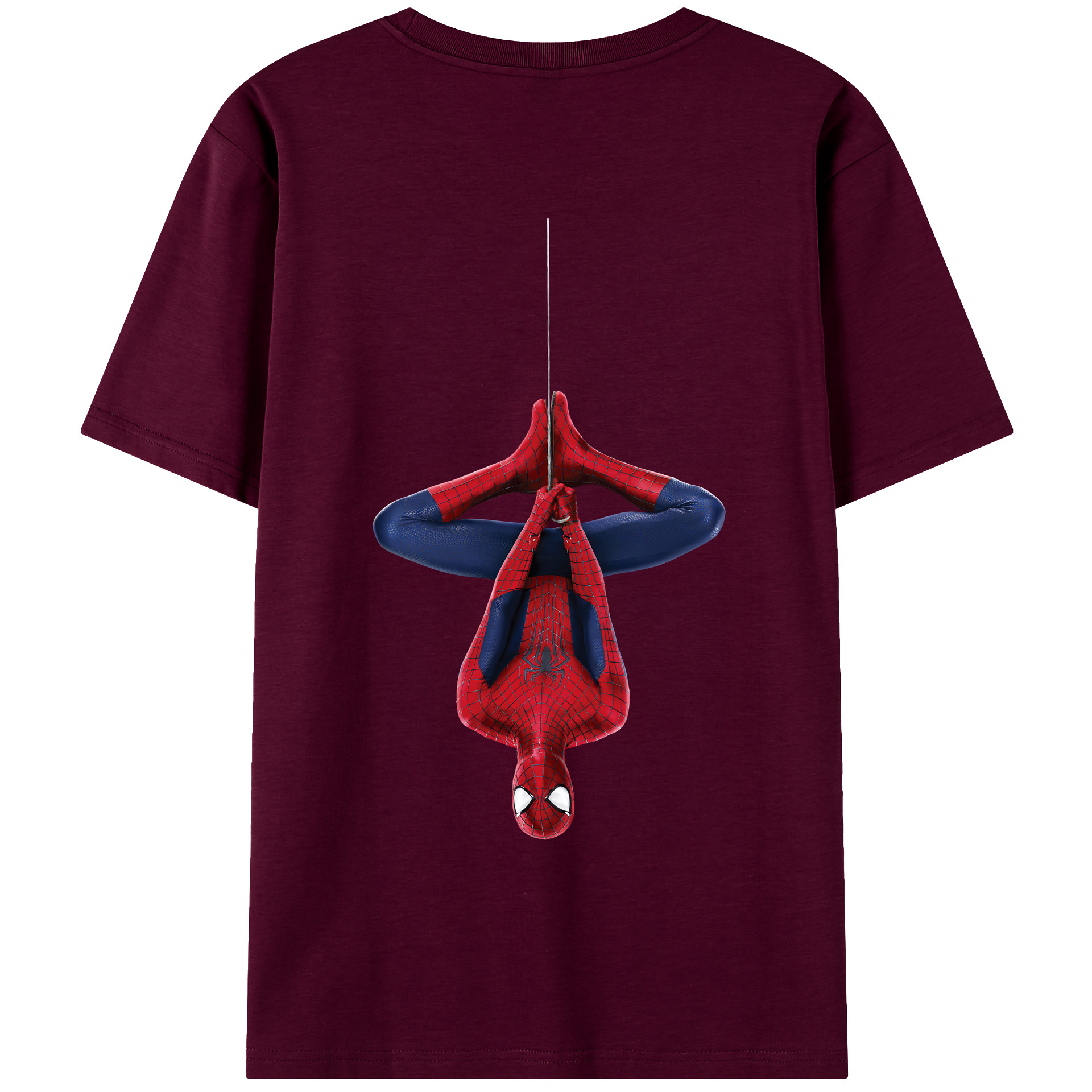 （画像用） Spider Man スパイダーマン レディース半袖Tシャツ(バックプリント)